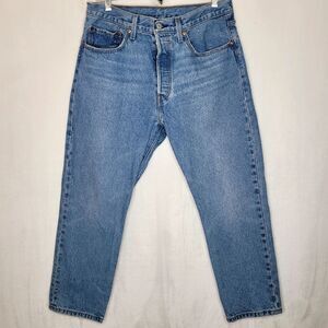Levi's 501 Button Fly‎ Relaxed Blue Jeans Size 30 x 26